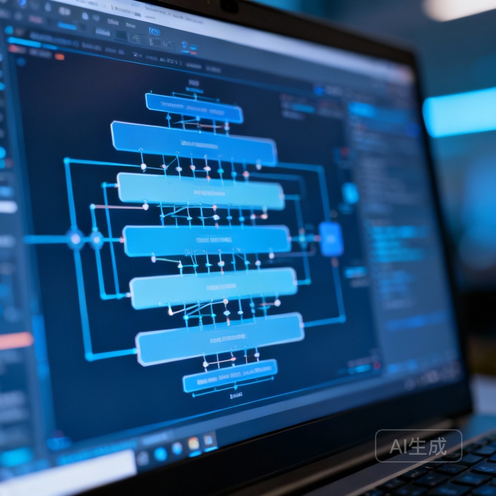 AI模型架构优化示意图
