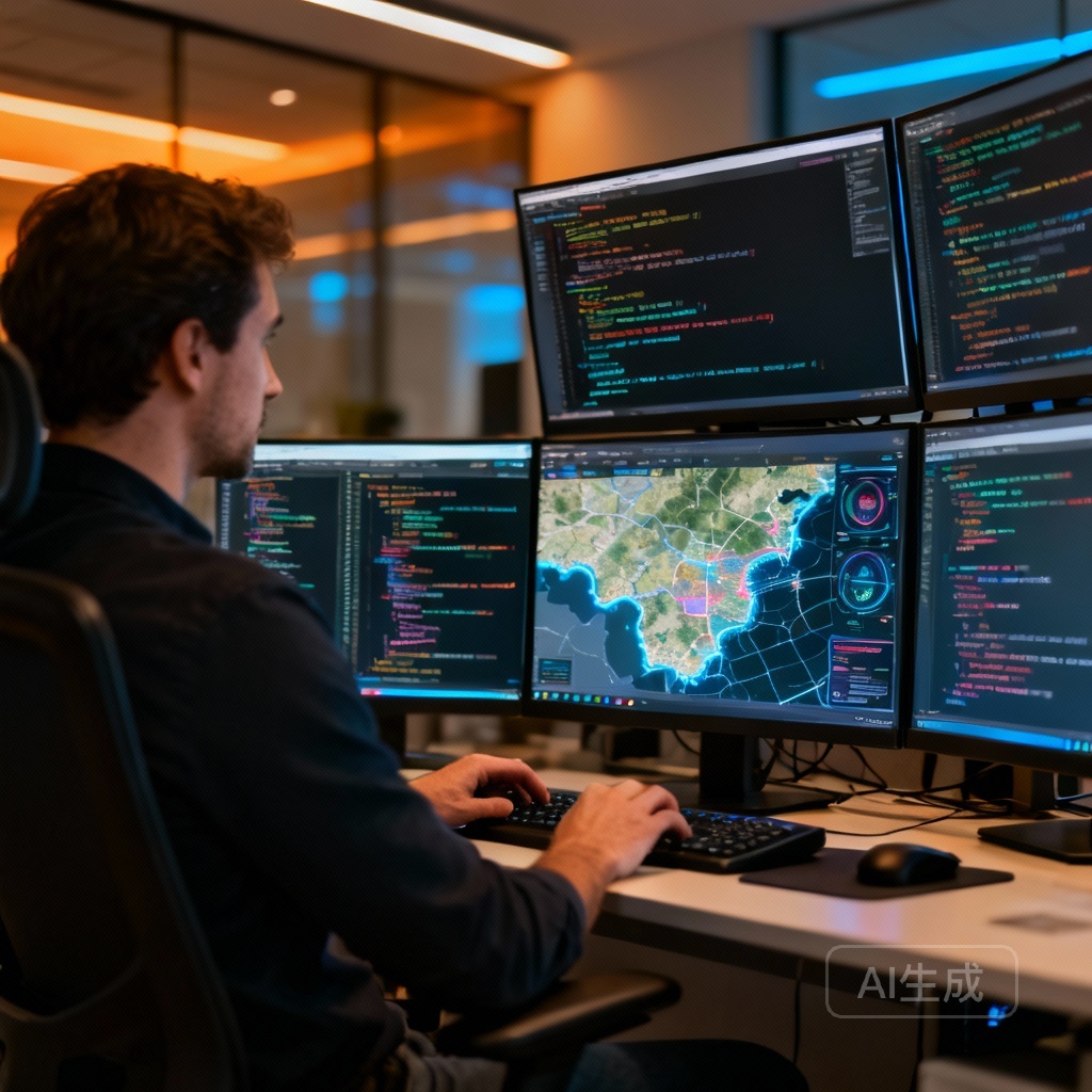 开发人员正在分析全域魔力GEO系统的源代码