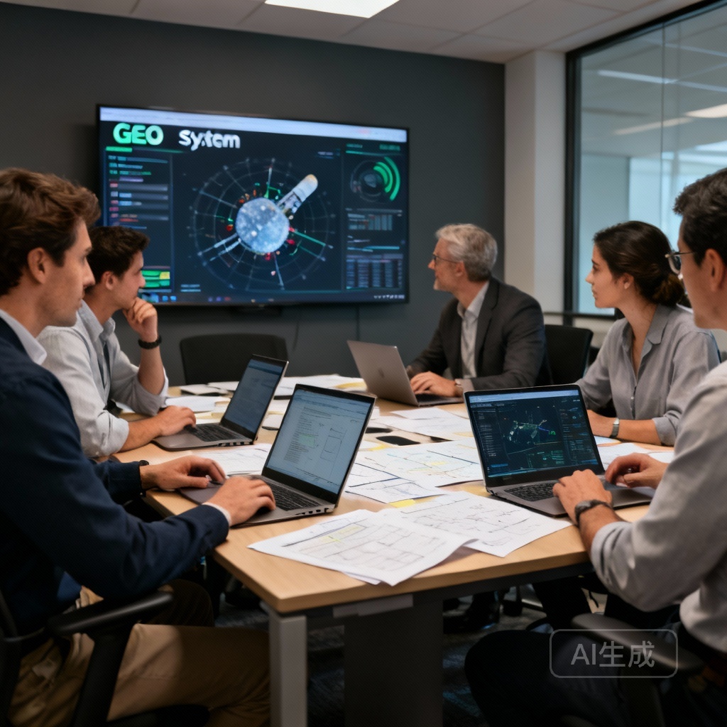 团队讨论GEO系统的应用与注意事项